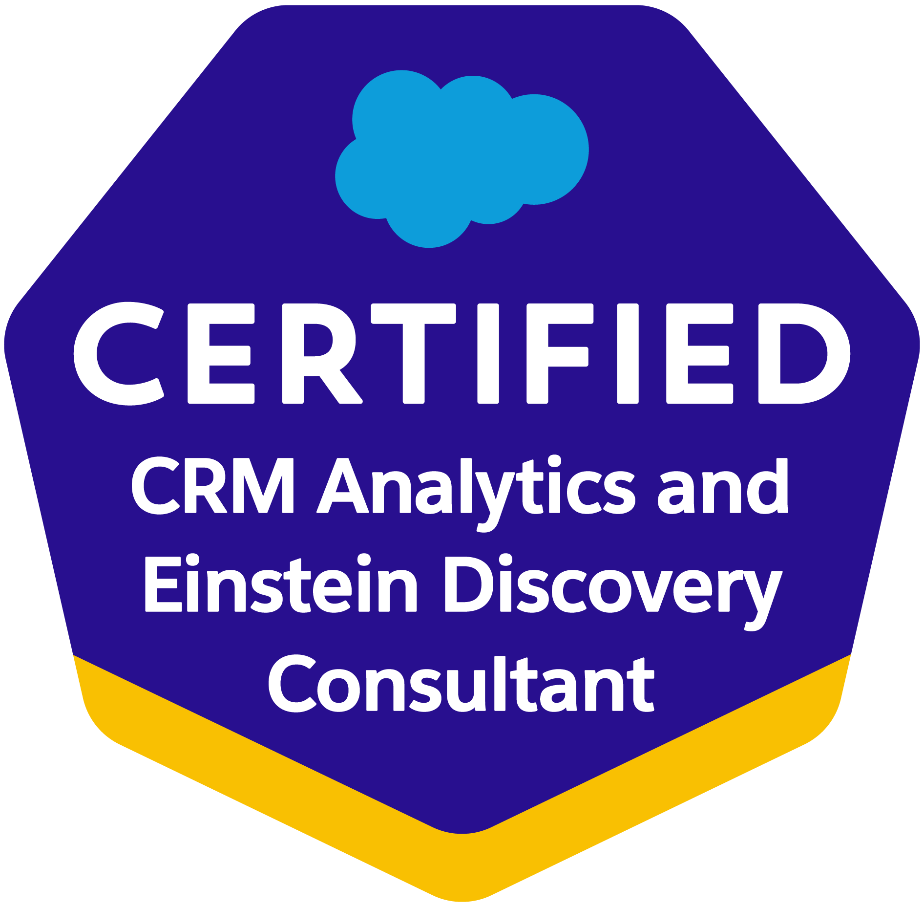 Salesforce Certified CRM Analytics and Einstein Dicovery Consultant